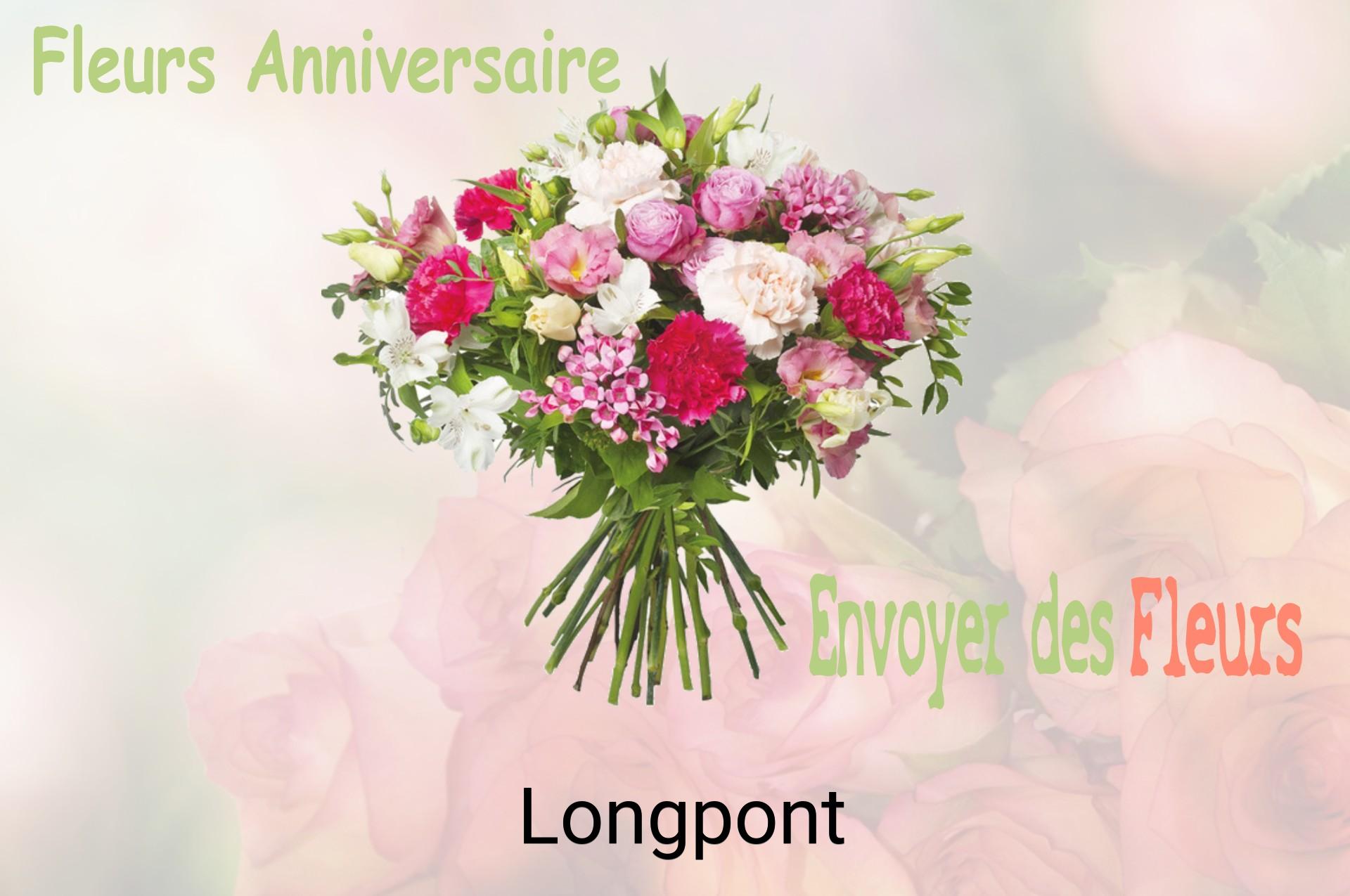 Bouquet de fleurs d’anniversaire livré à Longpont